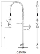 Grifo Ducha 1 Agua 1 Orificio de Sobremesa Con/Sin grifo