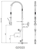 Grifo Ducha 1 Agua 1 Orificio de Sobremesa Con/Sin grifo