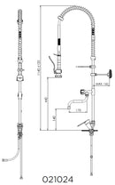 Grifo Ducha 2 Aguas 1 Orificio de Sobremesa con Monomando Con/Sin grifo