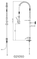 Grifo Ducha 2 Aguas 1 Orificio de Sobremesa con Monomando Con/Sin grifo