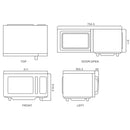 Horno Microondas 1000W 25 litros MICRO-1025 EDENOX