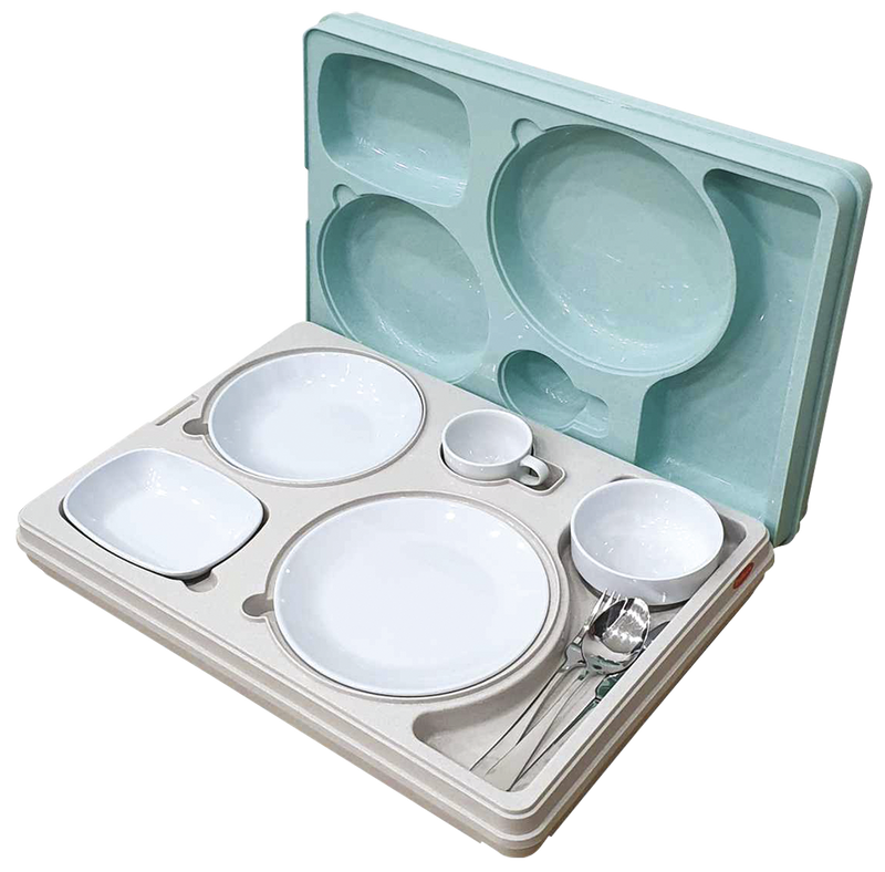 Bandeja isotérmica Euronorm 1/1  (base + tapa) 5 compartimentos