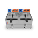 Freidora Eléctrica 10+10 litros CON Grifo de 570x470x345h mm PEKIN EF-102V