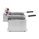 Freidora Eléctrica 8+8 litros SIN Grifo de 550 x420 x340h mm PEKIN EF-8L-2