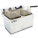 Freidora Eléctrica EVOLUTION Sin Grifo Capacidad 10+10 Litros Con Potencia 3,5+3,5 Kw Monofásica Con Contactor EVO1010