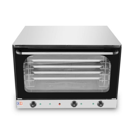 HORNO ELÉCTRICO DE CONVECCIÓN CON VAPOR Y GRILL 4 BANDEJAS 600X400 MM CO-8F LÍNEA PEKIN