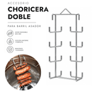 Accesorio choricera doble para barril asador