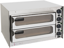 HORNO ELÉCTRICO DE PIZZA COMPACTO 2 PIZZA DIÁMETRO 35 CM CON PUERTA DE CRISTAL HP2PC